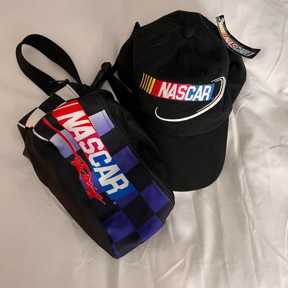 ♥️🏁RETRO NASCAR HAT & FANNY PACK 🏁♥️